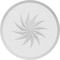 Ekena Millwork Standard Grayson Spiral Rosette With Beveled Edge, 5"W x 5"H x 3/4"P ROSP050X050X075GRY13 - alternate 3